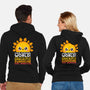 Sarcastic Sunshine-unisex zip-up sweatshirt-NemiMakeit