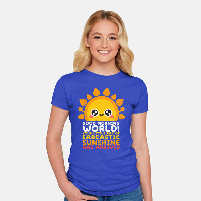 Sarcastic Sunshine-womens fitted tee-NemiMakeit