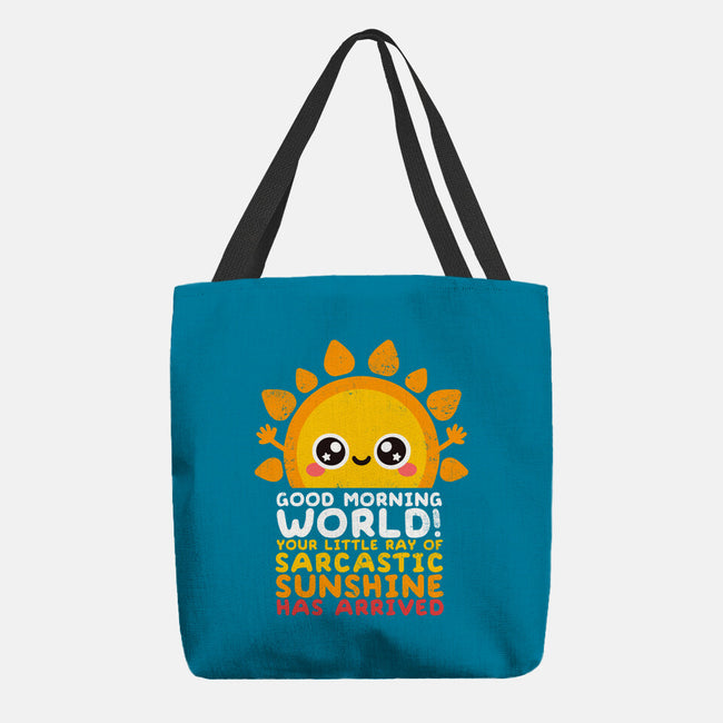 Sarcastic Sunshine-none basic tote-NemiMakeit