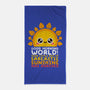 Sarcastic Sunshine-none beach towel-NemiMakeit