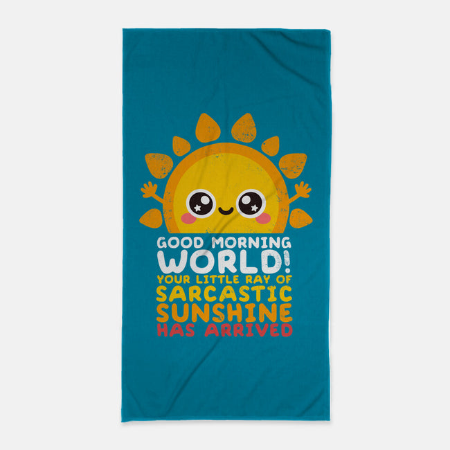 Sarcastic Sunshine-none beach towel-NemiMakeit