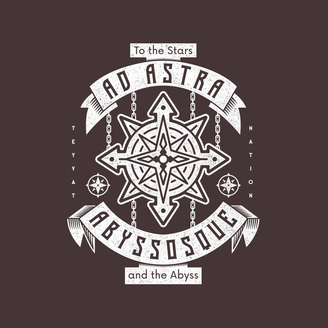 Ad Astra Abyssoque-none polyester shower curtain-Logozaste