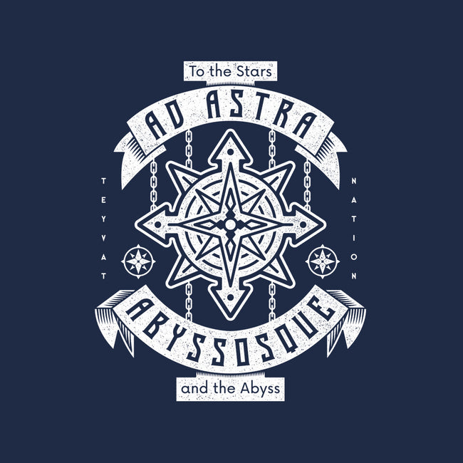 Ad Astra Abyssoque-none removable cover w insert throw pillow-Logozaste