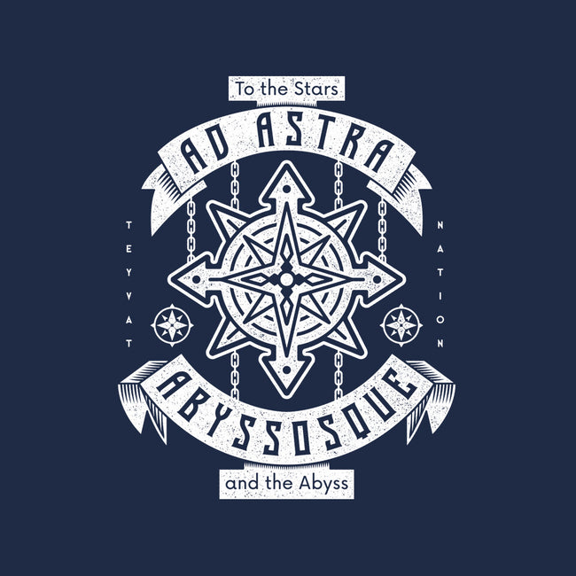 Ad Astra Abyssoque-none polyester shower curtain-Logozaste