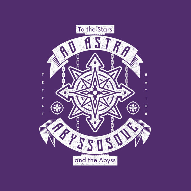 Ad Astra Abyssoque-none zippered laptop sleeve-Logozaste