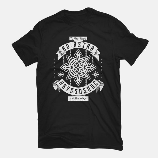 Ad Astra Abyssoque-womens fitted tee-Logozaste