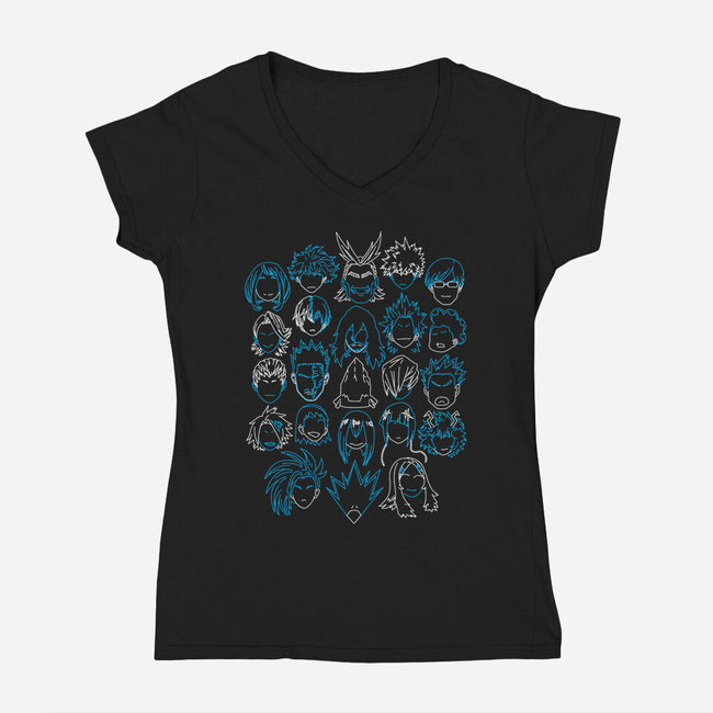 My Minimal Hero-womens v-neck tee-CoD Designs