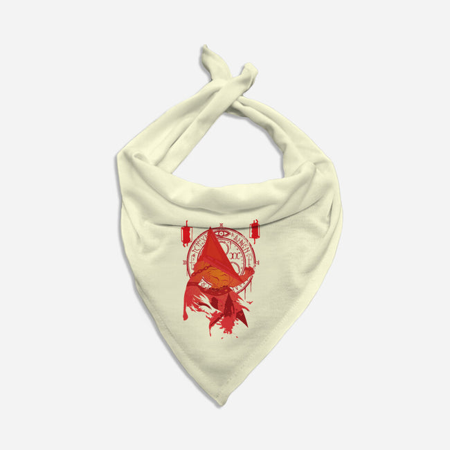 Red Pyramid Thing-dog bandana pet collar-SwensonaDesigns