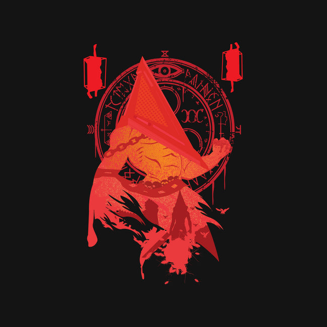 Red Pyramid Thing-womens v-neck tee-SwensonaDesigns