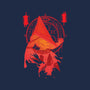 Red Pyramid Thing-womens v-neck tee-SwensonaDesigns