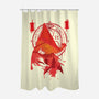 Red Pyramid Thing-none polyester shower curtain-SwensonaDesigns
