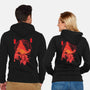 Red Pyramid Thing-unisex zip-up sweatshirt-SwensonaDesigns