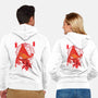Red Pyramid Thing-unisex zip-up sweatshirt-SwensonaDesigns