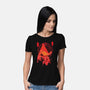 Red Pyramid Thing-womens basic tee-SwensonaDesigns