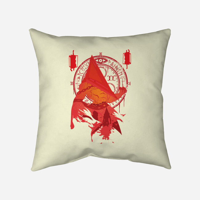 Red Pyramid Thing-none removable cover w insert throw pillow-SwensonaDesigns