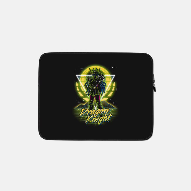 Retro Dragon Knight-none zippered laptop sleeve-Olipop