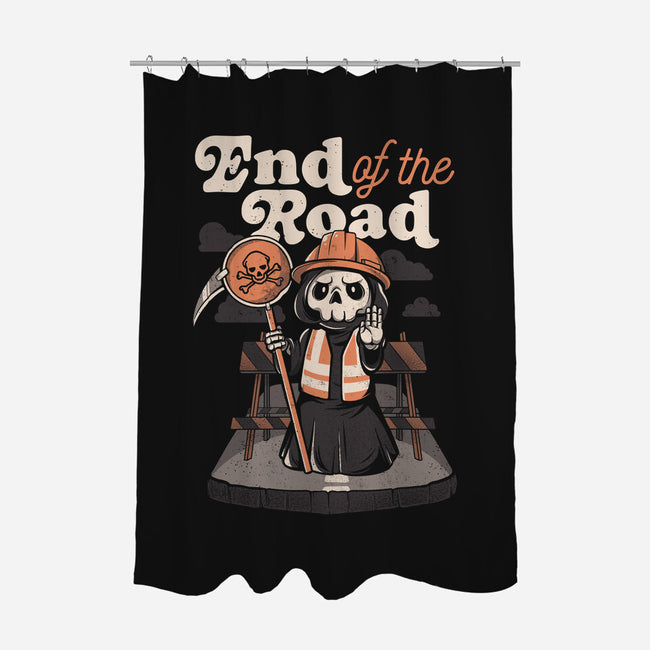 End Of The Road-none polyester shower curtain-eduely