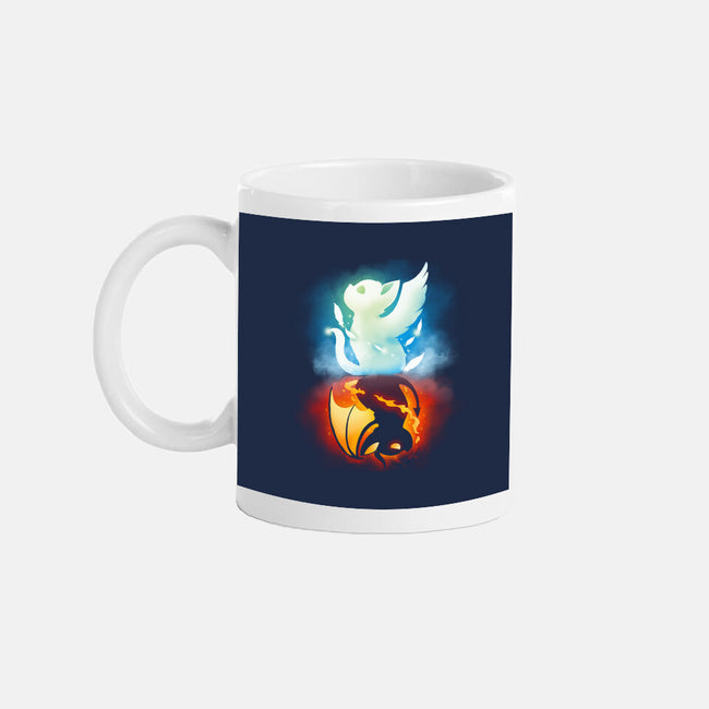 Angel Devil Cat-none glossy mug-Vallina84