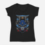 Blue Ranger-womens v-neck tee-RamenBoy