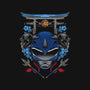 Blue Ranger-none removable cover w insert throw pillow-RamenBoy