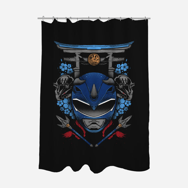 Blue Ranger-none polyester shower curtain-RamenBoy