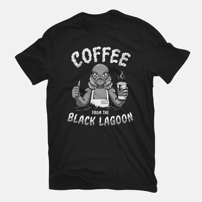 Coffee From The Black Lagoon-mens premium tee-8BitHobo
