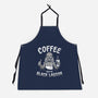 Coffee From The Black Lagoon-unisex kitchen apron-8BitHobo