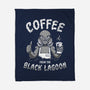 Coffee From The Black Lagoon-none fleece blanket-8BitHobo