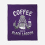Coffee From The Black Lagoon-none fleece blanket-8BitHobo