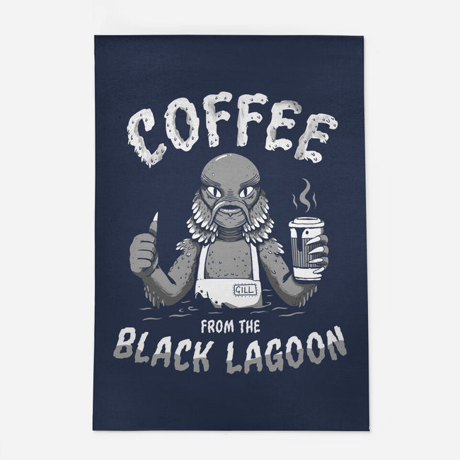 Coffee From The Black Lagoon-none outdoor rug-8BitHobo