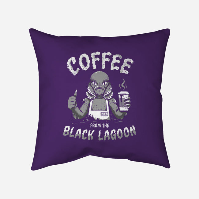 Coffee From The Black Lagoon-none removable cover throw pillow-8BitHobo