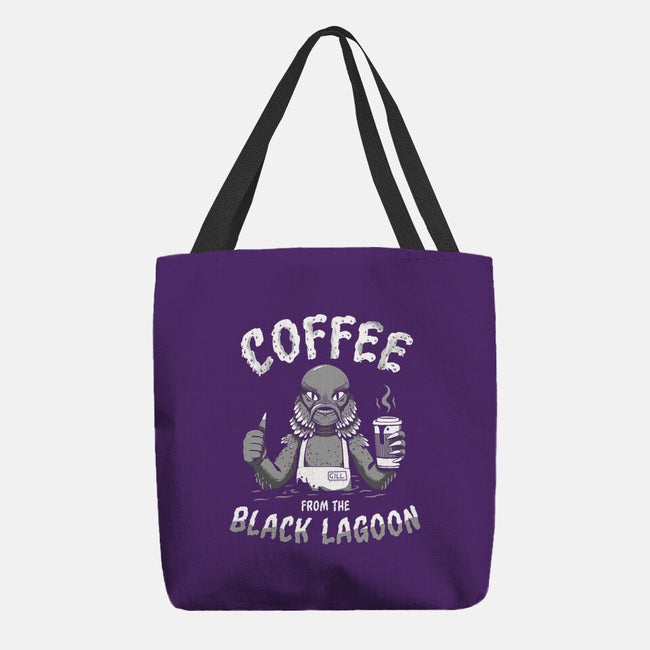 Coffee From The Black Lagoon-none basic tote-8BitHobo