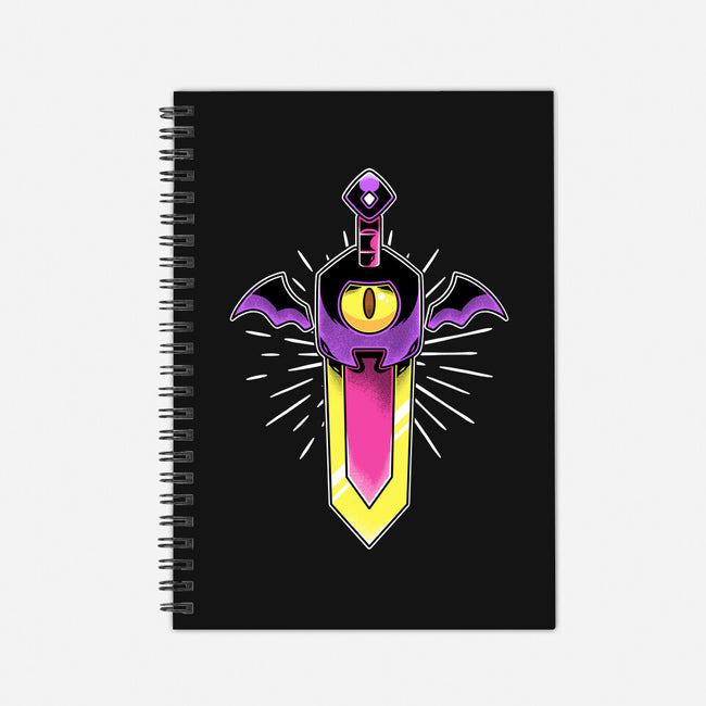 Possessed Sword-none dot grid notebook-Alundrart
