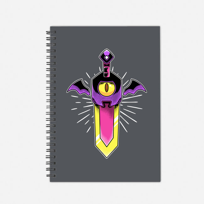 Possessed Sword-none dot grid notebook-Alundrart