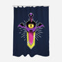 Possessed Sword-none polyester shower curtain-Alundrart