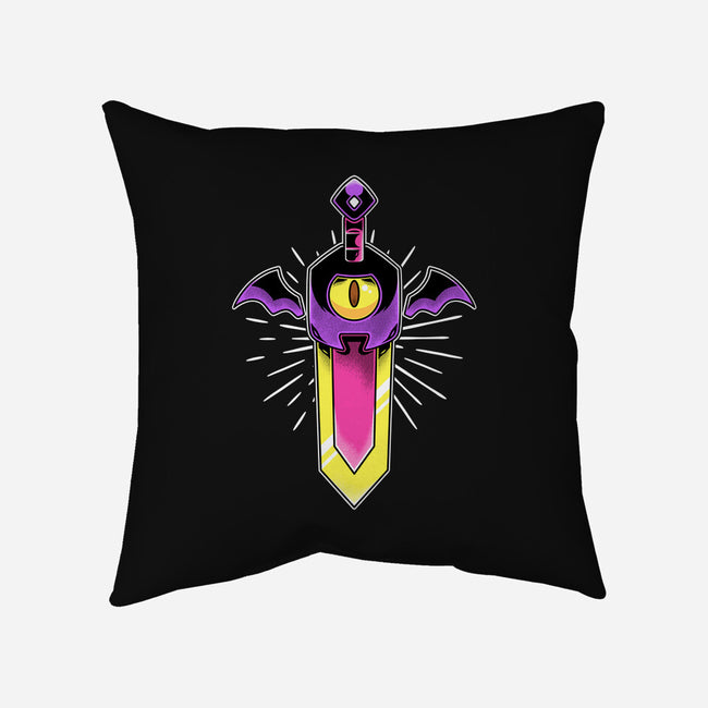 Possessed Sword-none removable cover throw pillow-Alundrart