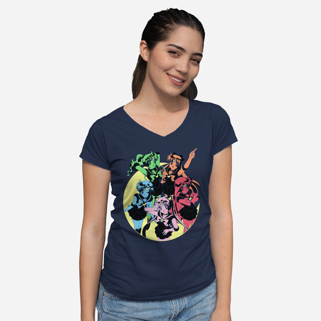 Sailor Colors-womens v-neck tee-Jelly89
