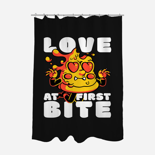 Love Bite-none polyester shower curtain-estudiofitas