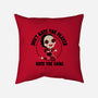Hate The Game-none removable cover throw pillow-DinoMike