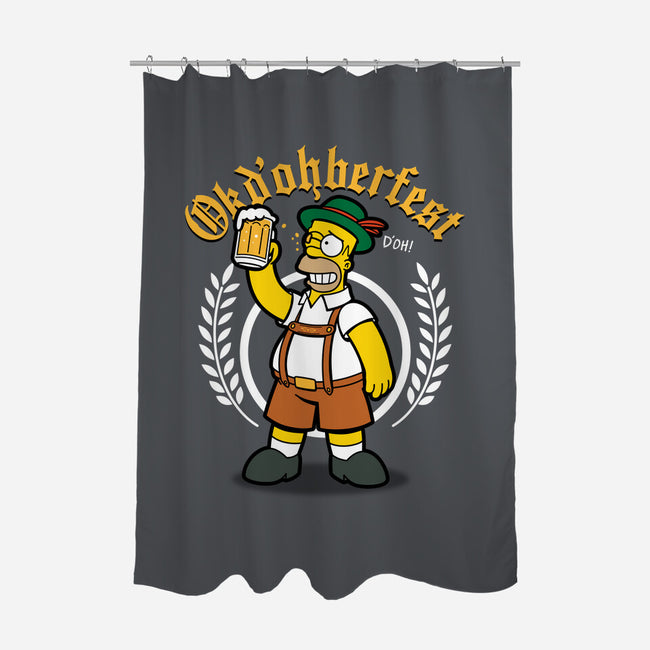 Okd'ohberfest-none polyester shower curtain-Boggs Nicolas