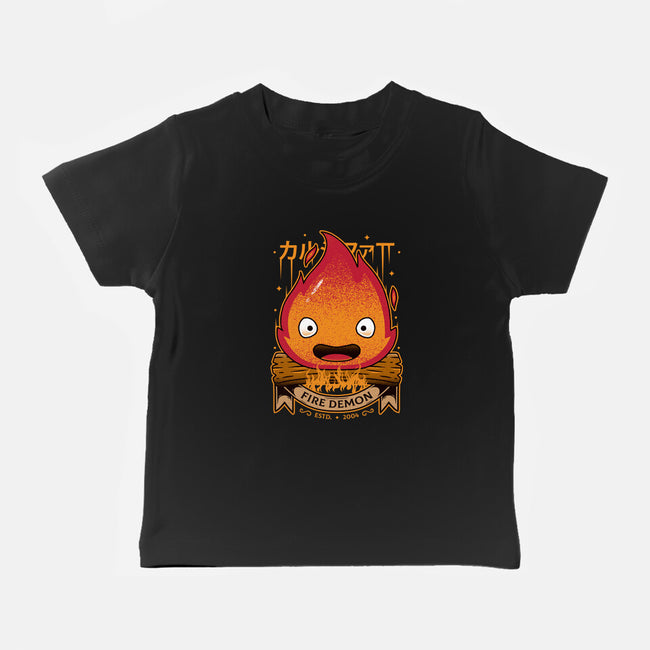 A Fire Demon-baby basic tee-Alundrart