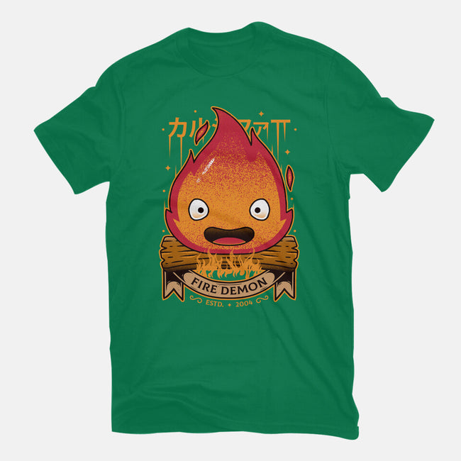 A Fire Demon-womens fitted tee-Alundrart