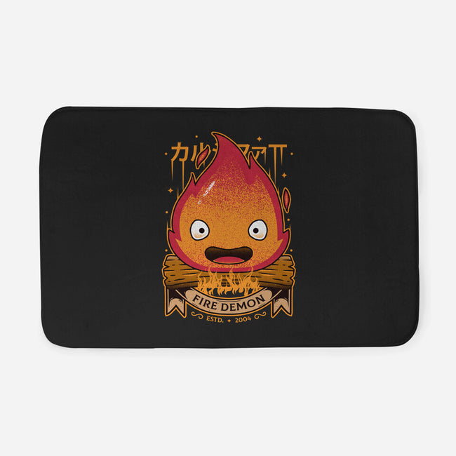 A Fire Demon-none memory foam bath mat-Alundrart