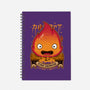 A Fire Demon-none dot grid notebook-Alundrart