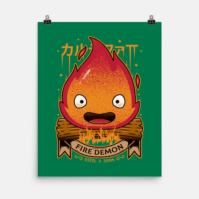 A Fire Demon-none matte poster-Alundrart