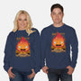 A Fire Demon-unisex crew neck sweatshirt-Alundrart