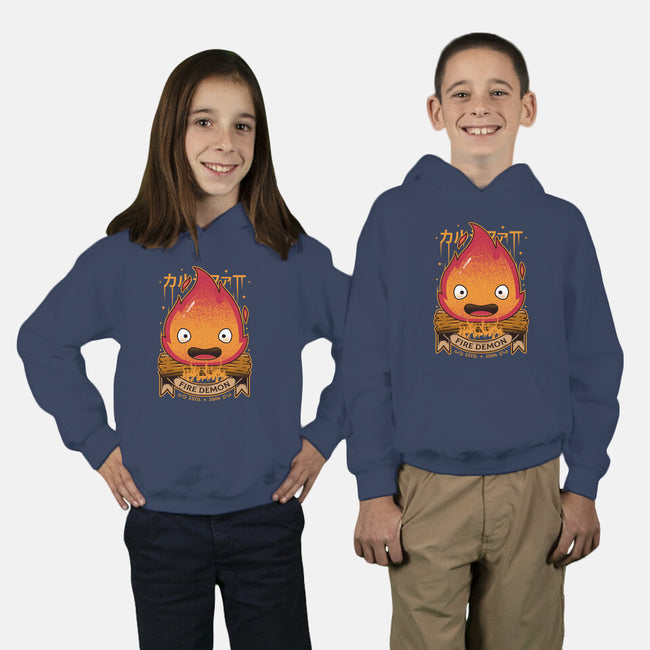 A Fire Demon-youth pullover sweatshirt-Alundrart