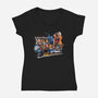 Go Back In Time-womens v-neck tee-goodidearyan