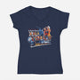 Go Back In Time-womens v-neck tee-goodidearyan