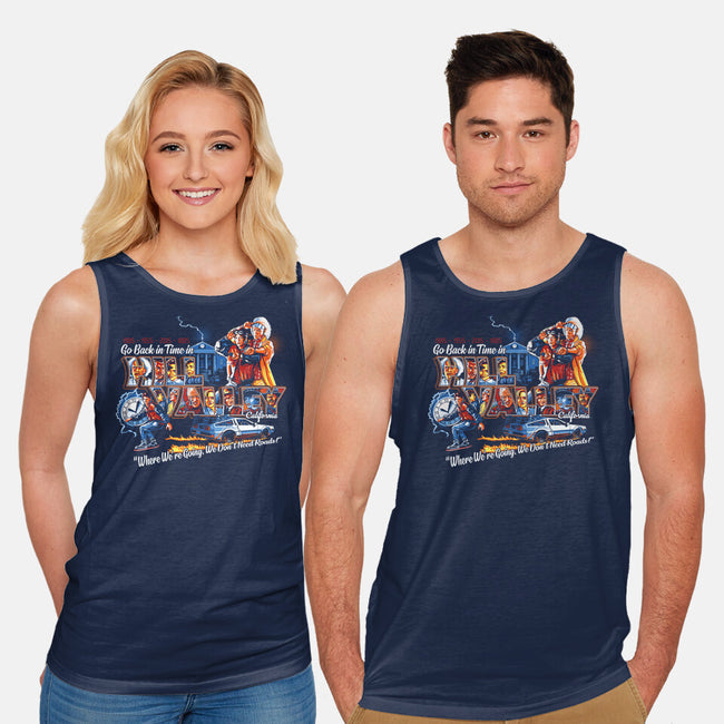 Go Back In Time-unisex basic tank-goodidearyan